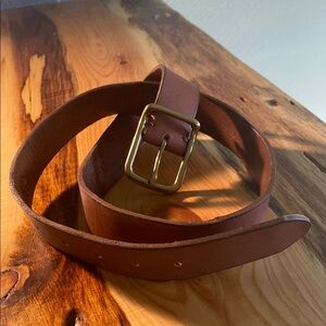 Brown genuine, soft Leather Belt
